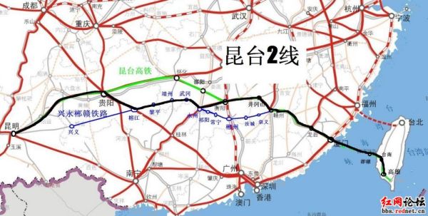 昆臺(tái)高鐵最新路線圖，一段精彩的旅程啟程